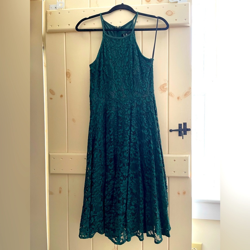 Emerald Lulus Lace Dress